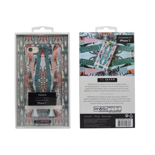 SO SEVEN MIAMI IPHONE 7 8 grey green backcover