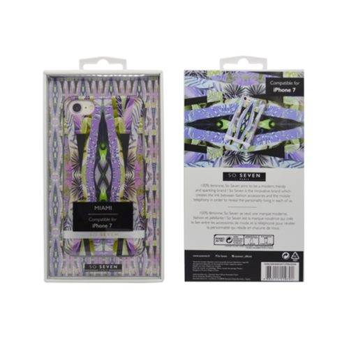 SO SEVEN MIAMI IPHONE 7 8 purple backcover
