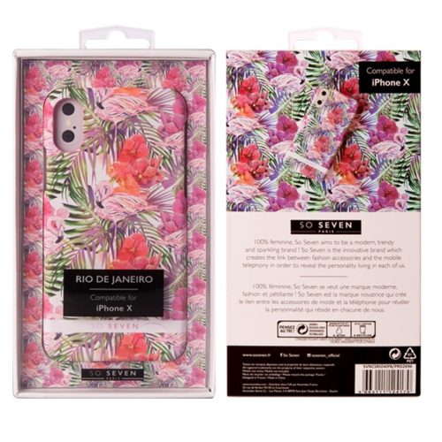 SO SEVEN RIO FLAMINGO IPHONE X XS backcover