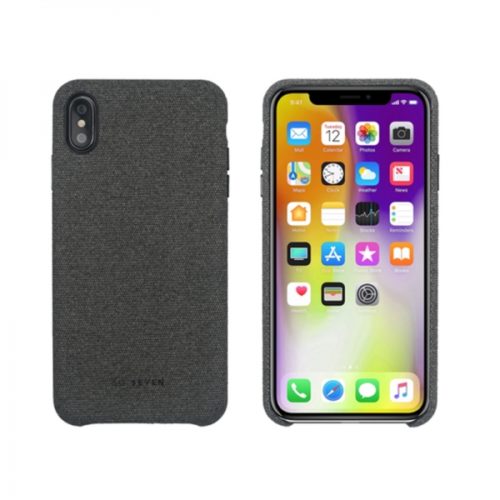 SO SEVEN GENTLEMAN MICROFIBER IPHONE XS MAX grey backcover