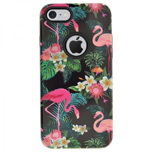 4OK FLAMINGO IPHONE 8 black backcover