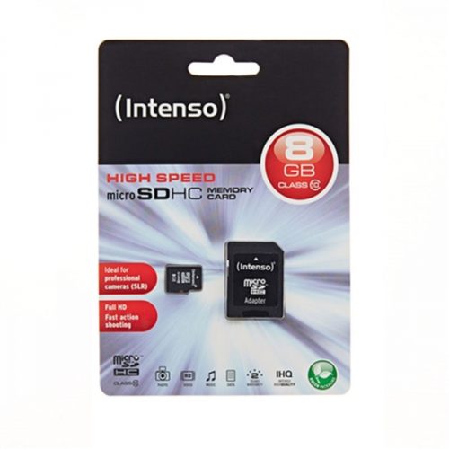 Memory Card microSD INTENSO  8GB CLASS 10