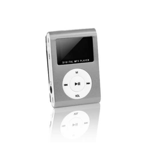 SETTY MP3 PLAYER with LCD + EARPHONES silver