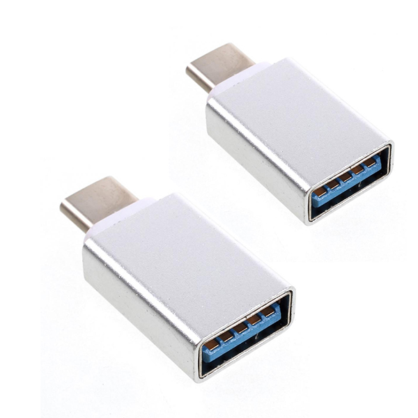Ανταπτορας Vcom Usb 3.0 Female Σε Type C Male Ασημι 2τμχ