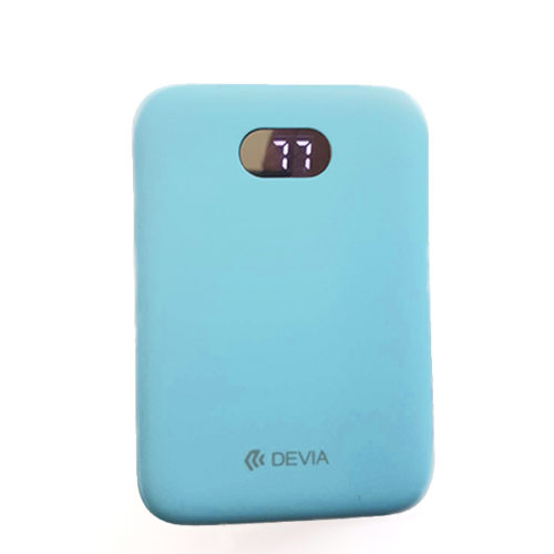 Εξωτερικη Μπαταρια Devia Digital Mini με Οθονη 10000mAh Γαλαζιο