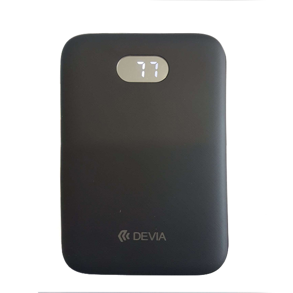 Εξωτερικη Μπαταρια Devia Digital Mini με Οθονη 10000mAh Μαυρη