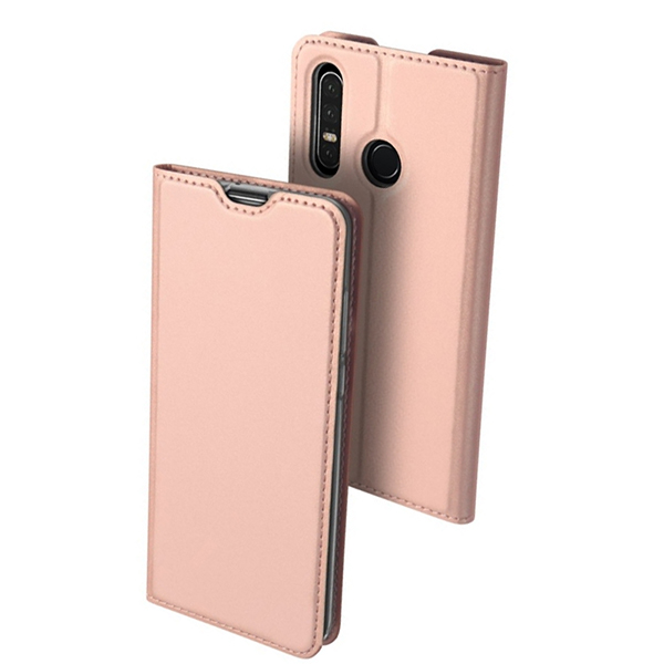 Θηκη Book DD Skin Pro Huawei P30 Lite  Ροζ Χρυση
