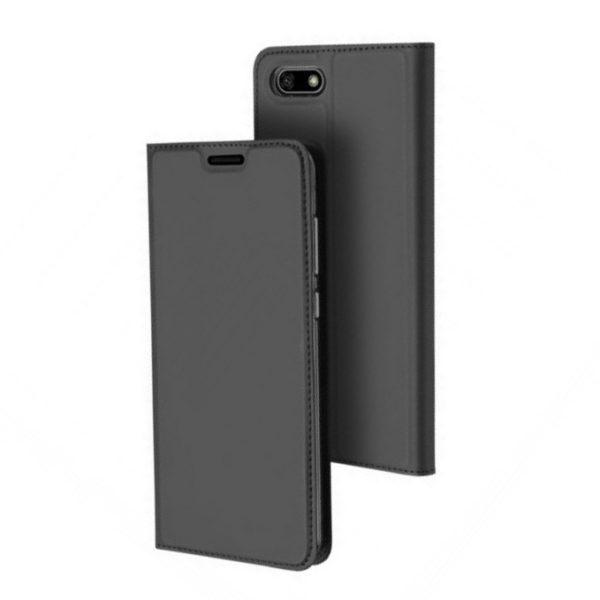 Θηκη Book DD Skin Pro Huawei Y5 2018 / Y5 2018 Prime Ανθρακι