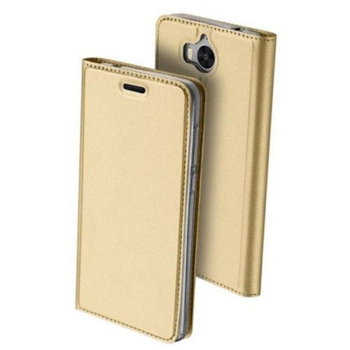 Θηκη Book DD Skin Pro Huawei Y6 2017 Χρυση