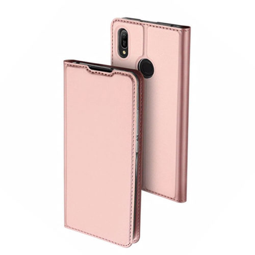 Θηκη Book DD Skin Pro Huawei Y6 2019   Ροζ Χρυση