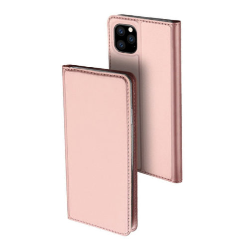 Θηκη Book DD Skin Pro Για Apple iPhone 11 Pro Max   Ροζ Χρυση