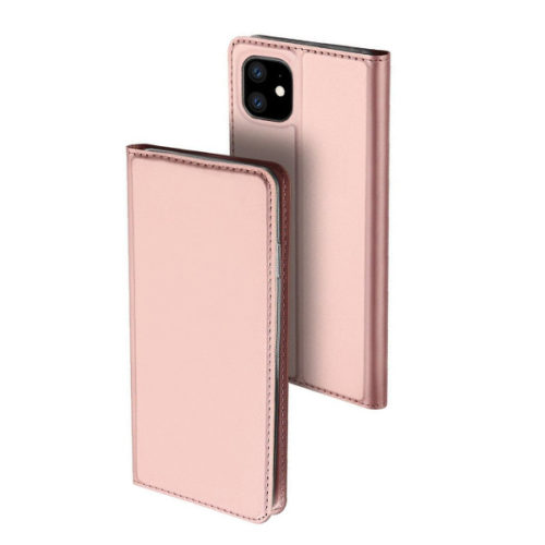 Θηκη Book DD Skin Pro Για Apple iPhone 11 Ροζ Χρυση