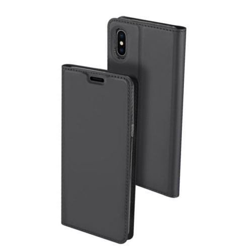 Θηκη Book DD Skin Pro Για Apple iPhone XS Max Ανθρακί