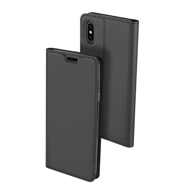 Θηκη Book DD Skin Pro Για Apple iPhone XS Max Ανθρακί
