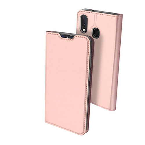Θηκη Book DD Skin Pro Για Samsung A202/A102 Galaxy A20e / A10e Ροζ Χρυση