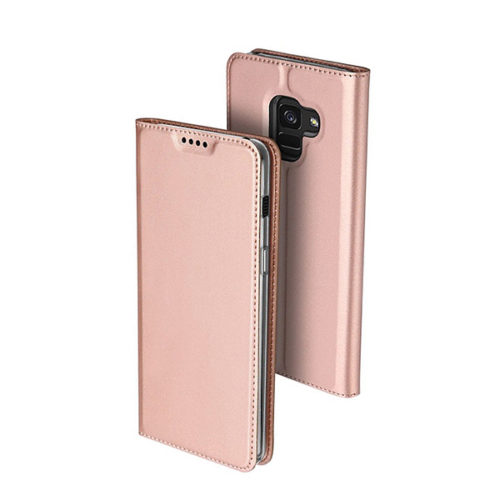 Θηκη Book DD Skin Pro Για Samsung A530 Galaxy A8 2018 Ροζ Χρυσο