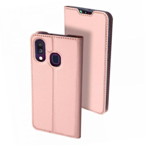 Θηκη Book DD Skin Pro Για Samsung Galaxy A40 Ροζ Χρυση