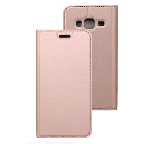 Θηκη Book DD Skin Pro Για Samsung J320 Galaxy J3 2016 Ροζ Χρυση
