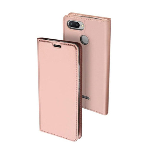 Θηκη Book DD Skin Pro Για Xiaomi Redmi 6 Ροζ  Χρυση
