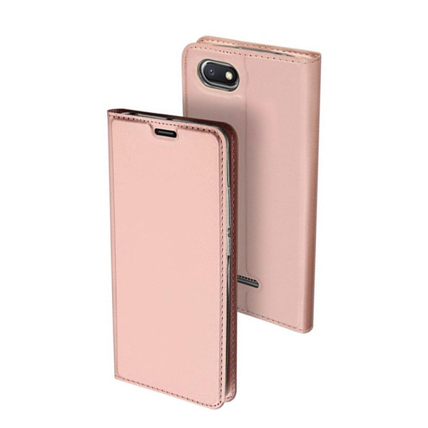 Θηκη Book DD Skin Pro Για Xiaomi Redmi 6A Ροζ  Χρυση