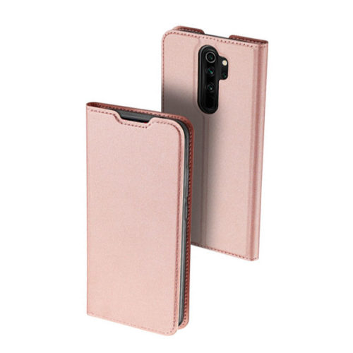 Θηκη Book DD Skin Pro Για Xiaomi Redmi Note 8 Pro Ροζ Χρυση