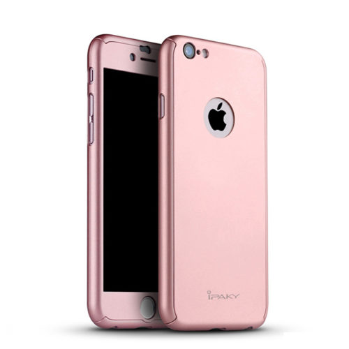 Θηκη IPAKY Classic 360° για Apple iPhone 6+ Ροζ & Προστατευτικο Τζαμι