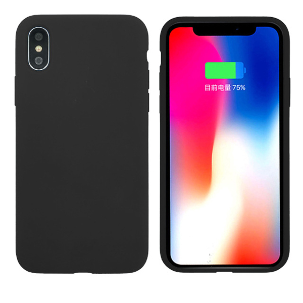 Θηκη Liquid Silicone για Apple iPhone X/Xs Μαυρη