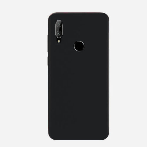 Θηκη Liquid Silicone για Huawei P smart 2019 Μαυρη