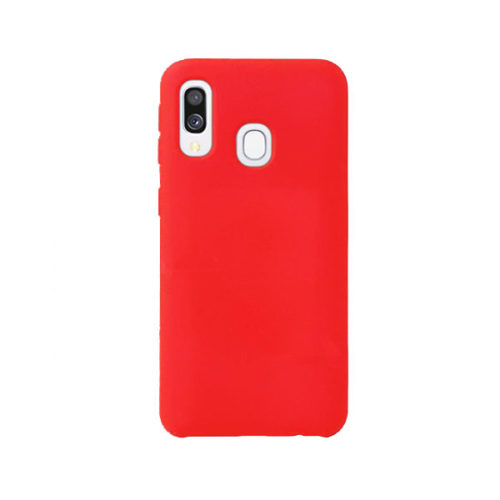 Θηκη Liquid Silicone για Samsung A405 Galaxy A40 Κοκκινη