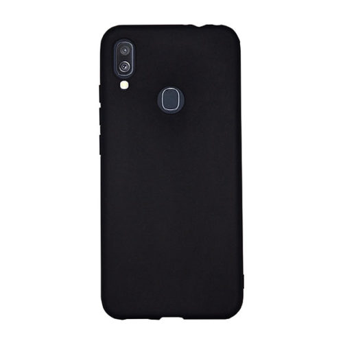 Θηκη Liquid Silicone για Samsung A405 Galaxy A40 Μαυρη