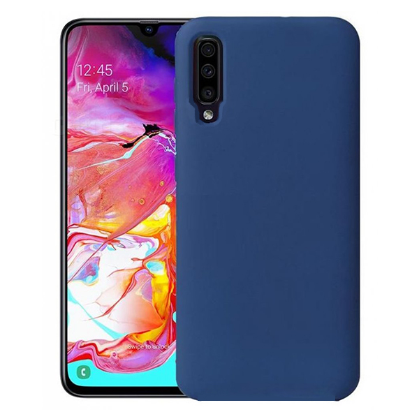 Θηκη Liquid Silicone για Samsung  Galaxy A30s Σκουρο Μπλε