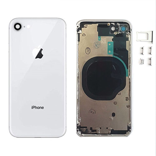 Καλυμμα Μπαταριας Για Apple iPhone 8+ Ασπρο Με Frame Grade A