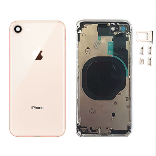 Καλυμμα Μπαταριας Για Apple iPhone 8+ Χρυσο Με Frame Grade A