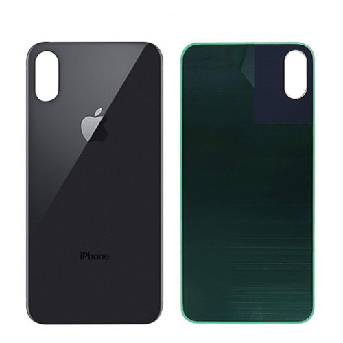 Καλυμμα Μπαταριας Για Apple iPhone XS Μαυρο Τζαμι