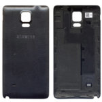 Καλυμμα Μπαταριας Για Samsung N910 Galaxy Note 4 Μαυρο Δερματινο