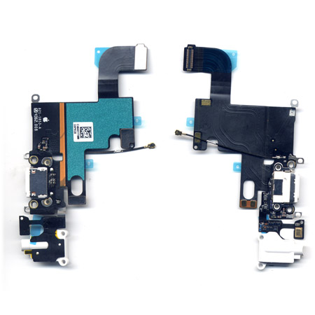 Καλωδιο Πλακε Για Apple iPhone 6+ Με Κοννεκτορα Φορτισης-AV Ακουστικων Γκρι-Μικροφωνο OR