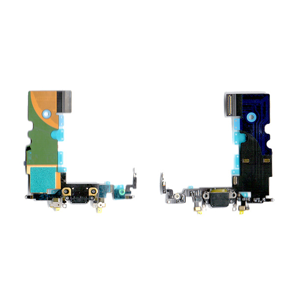 Καλωδιο Πλακε Για Apple iPhone 8+ Με Κοννεκτορα Φορτισης-AV Ακουστικων-Μικροφωνο Μαυρο