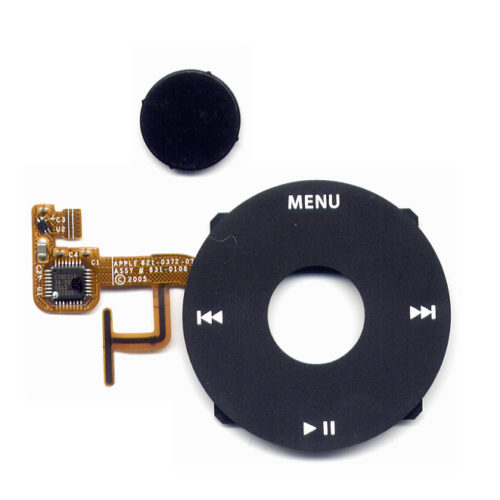 Καλωδιο Πλακε Για Apple iPod Video Για Ροδακι Μουσικης Με Κουμπι Πλαστικο Μαυρο OR