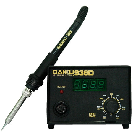 Κολλητηρι BAKU 936D+ Ψηφιακο Με Display 50Watt Με Ρυθμιστικο Θερμοκρασιας Με Βαση Ρυθμισης Θερμοκρασιας-Βαση Μπρατσου-Σφουγγαρι