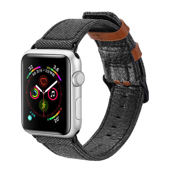 Λουρακι Dux Ducis Για Apple Watch 38mm - 40mm Σκουρο Γκρι / Καφε