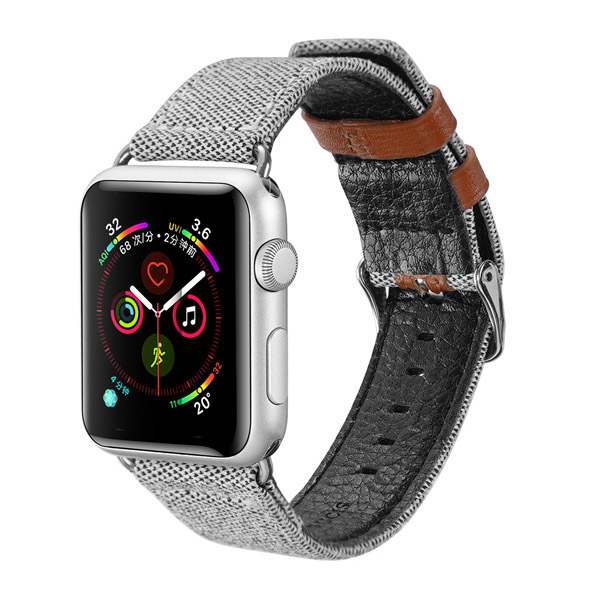 Λουρακι Dux Ducis Για Apple Watch 42mm - 44mm  Ανοιχτο Γκρι / Καφε