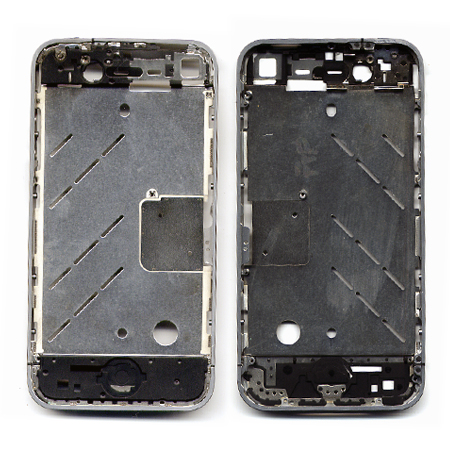 Μεσαιο Πλαισιο Για iPhone 4 Ασημι Χωρις Εξαρτηματα OR