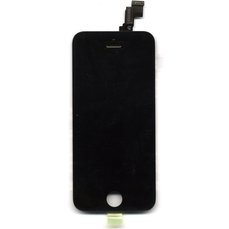 Οθονη Για Apple iPhone 5C Με Τζαμι Μαυρο Χωρις Ηome Button - Sensor Light - Ακουστικο Grade A