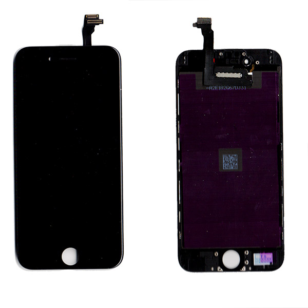 Οθονη Για Apple iPhone 6+ Με Τζαμι Μαυρο Grade A