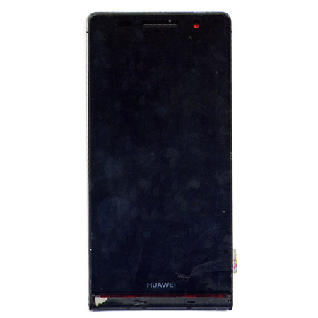 Οθονη Για Huawei Ascend P6 Με Τζαμι και Frame Μαυρο OR