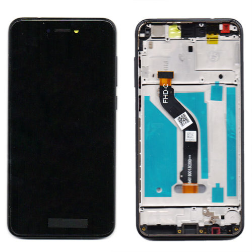 Οθονη Για Huawei Ascend P8 Lite 2017 / P9 Lite 2017 Με Τζαμι κ Frame Μαυρο Grade A