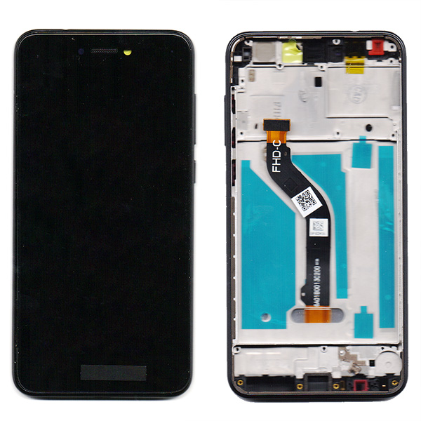 Οθονη Για Huawei Ascend P8 Lite 2017 / P9 Lite 2017 Με Τζαμι κ Frame Μαυρο Grade A