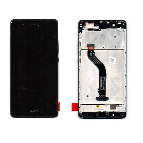 Οθονη Για Huawei Ascend P9 Lite Με Τζαμι Και Frame Μαυρο Grade A