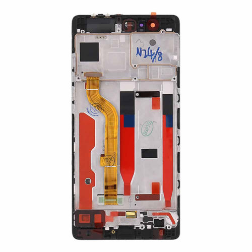 Οθονη Για Huawei Ascend P9 Με Τζαμι και Frame Μαυρο Grade A