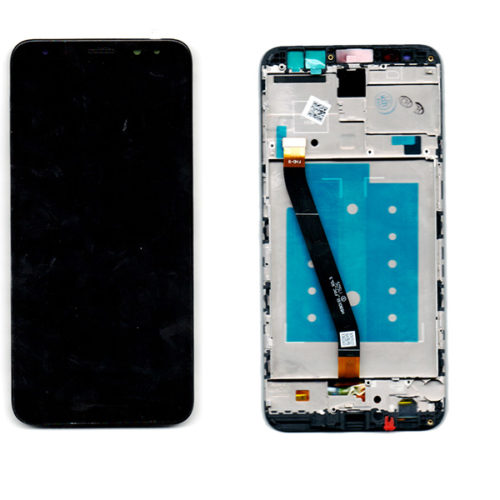 Οθονη Για Huawei Mate 10 Lite / Dual Με Τζαμι Μαυρο κ Frame Grade A